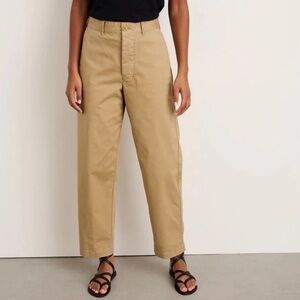 Alex Mill Boyish Chino High Waisted Casual Pants Khaki Tan Straight Leg Size 6